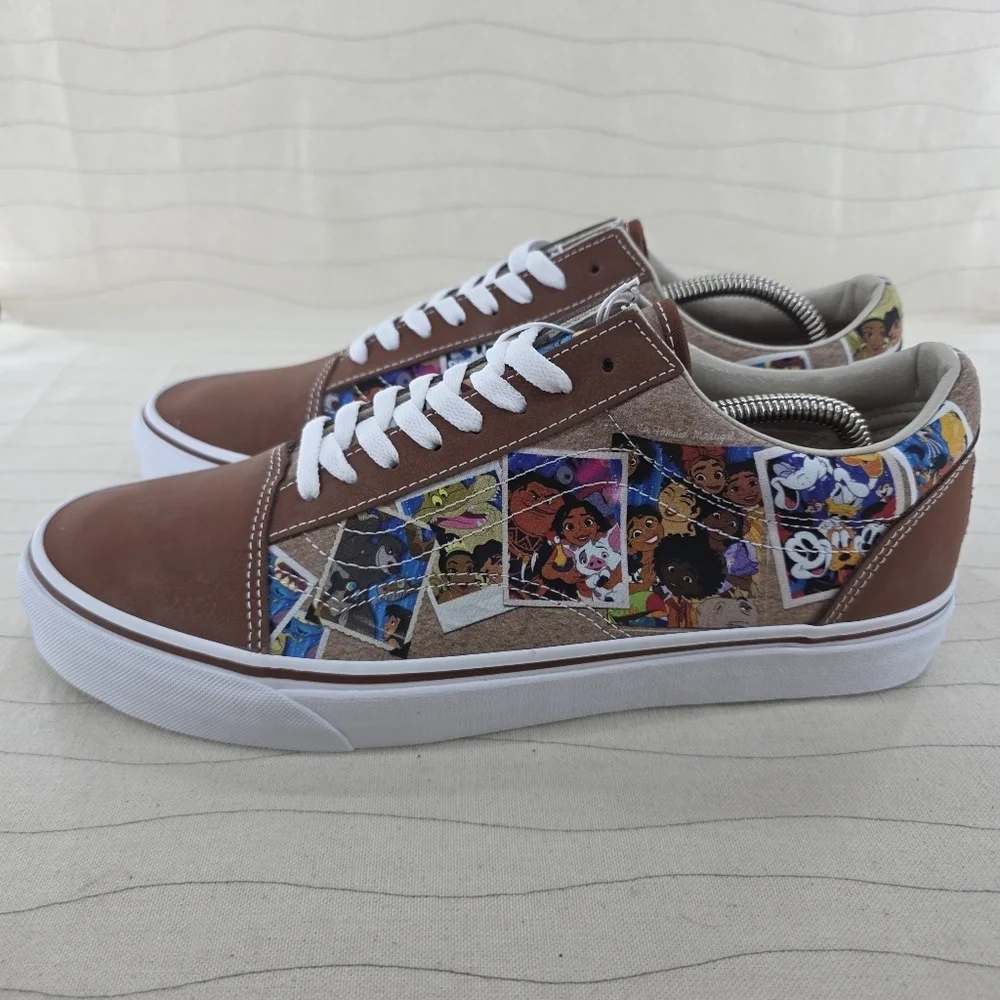 Vans x Disney Mens 100th Scrapbook Old Skool Skate Sneakers Shoes Size 11.5 NEW - Picture 2 of 13